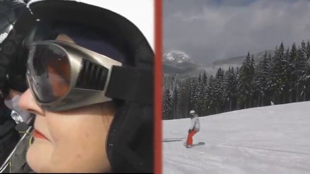 Прикарпатье. Буковель. На горных лыжах. смотреть онлайн