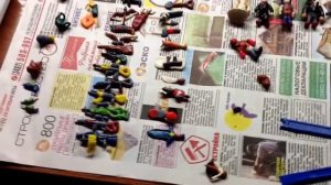 Пластилиновый, комплект оружия и солдатиков зомби!