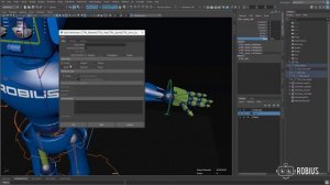 Базовый курс﻿ AUTODESK MAYA - Урок №21 Риг пальцев робота (промо)