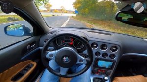 Alfa Romeo 159 3.2 JTS Q4 (2010) POV Top Speed Autobahn