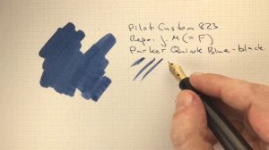 Обзор чернил Parker Quink Blue-black