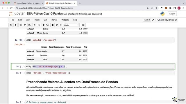 Slicing de DataFrames do Pandas смотреть онлайн