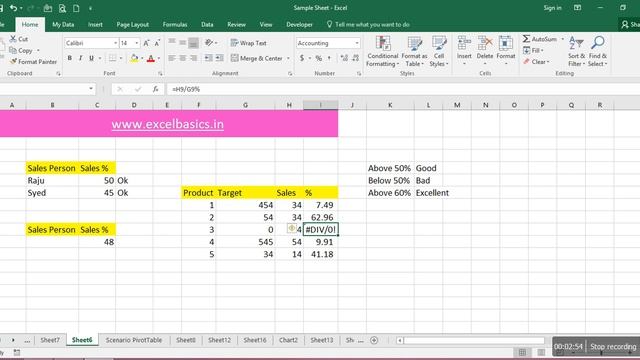 Excel Kannada Tutorial Part 14 (IFERROR) смотреть онлайн