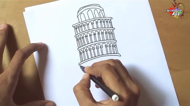 How to Draw Pisa Tower | Leaning Tower of Pisa смотреть онлайн