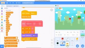 How to make a  Scrolling Platformer game in Scratch 3.0 | Part 4(Final) | Saw, Jump Pads and Win