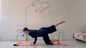 Танц.кружок. Урок 18. Волна в пол/дельфин. Техника contemporary dance, комбинации