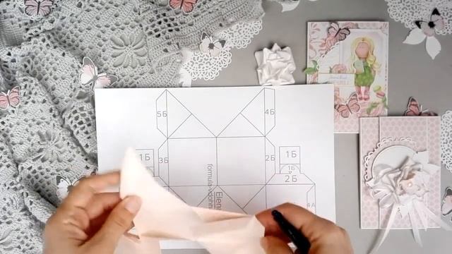 Открытка сюрприз с Pop-up элементом. Часть 2 "Куб"