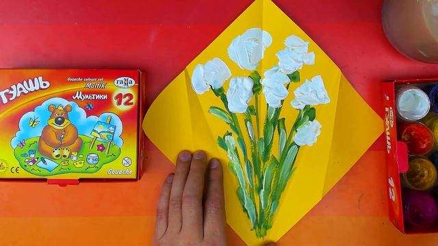 Букет для Мамы - идеи для открытки на 8 марта смотреть онлайн