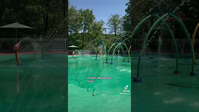 Perfect splash pad for kids of all ages at the Dinosaur Place in Montville, CT!