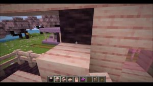 Гламурная деревня в вишневом лесу. Майнкрафт часть 1.