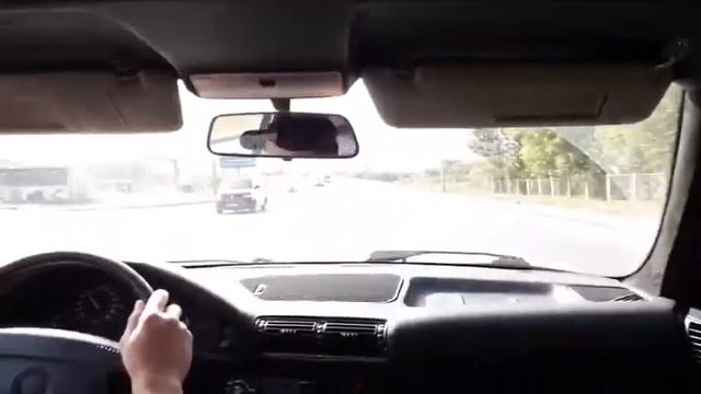 Едем на BMW E34 , тестим кастомную короткоходную кулису кпп