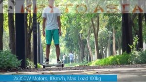 Скутер электрический 2 независимых колеса по 350Вт, до 10 км/ч