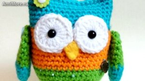 Амигуруми: схема Вязаной Совушки. Игрушки вязанные крючком. Free crochet patterns.