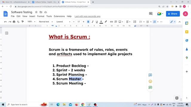 QA manual testing tutorial for beginners | what is scrum | scrum in agile methodology
