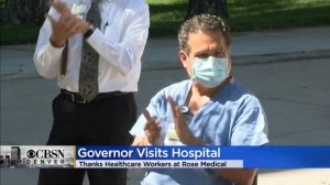 Gov. Jared Polis Visits Rose Medical Center