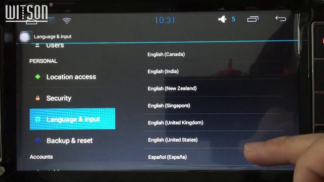 W2-F9XXX Series Android System Language List Introduction-Powered by WITSON смотреть онлайн
