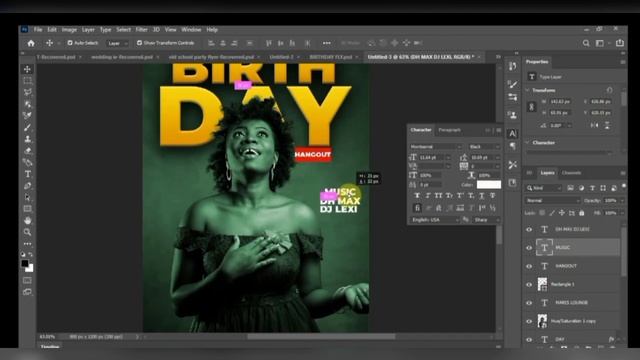 "Create a Stunning Birthday Flyer in Photoshop"