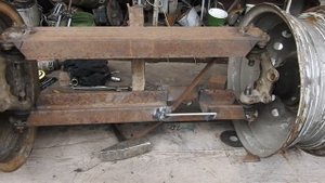 балка на мини трактор из ступиц жигулей