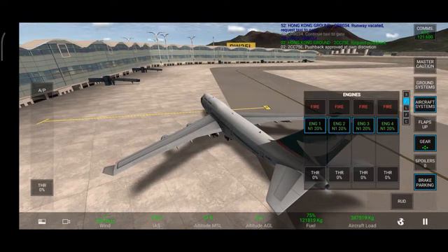 REAL FLIGHT SIMULATOR (RFS) RORTOS B747-400 CX2045