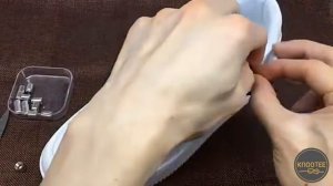 Эластичные шнурки без завязок с фиксатором KNOOTEE