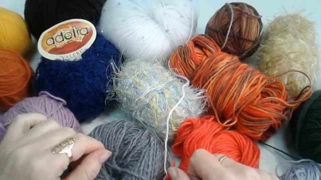 Как использовать остатки пряжи ! смотреть онлайн