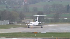 (EXTREME RARE!!!) Kyrgyzstan Government Tupolev-154 at Zürich-Kloten (Live ATC)