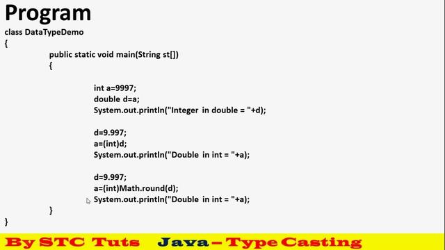 Type Casting in Java - आसान अध्ययन