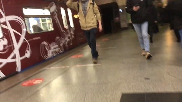 Тематический метропоезд 81-760 "Ока" "125 лет Транспортный университет"