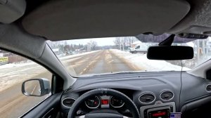 Красота зимних дорог снятая на GoPro 12