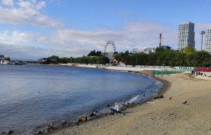 Ремонт набережной. Владивосток