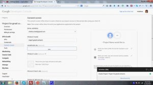 Get google Client ID & Secret