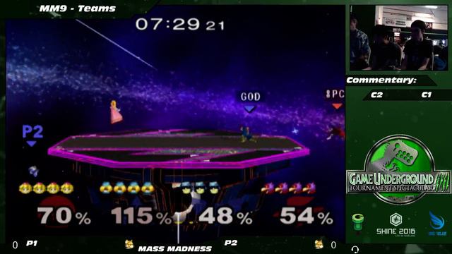 Mass Madness 9 SSBM - VeggieTales/FlySloth (Red) vs. GWM420/Rasen (Blue) - Melee Doubles WR1 смотреть онлайн