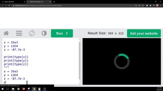 W3schools Python Numbers смотреть онлайн