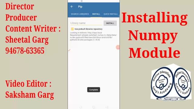 Python on Mobile | Python IDE for Android Phone | Install and Run Numpy, pandas, matplot etc.