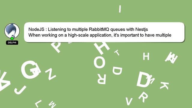 NodeJS : Listening to multiple RabbitMQ queues with Nestjs