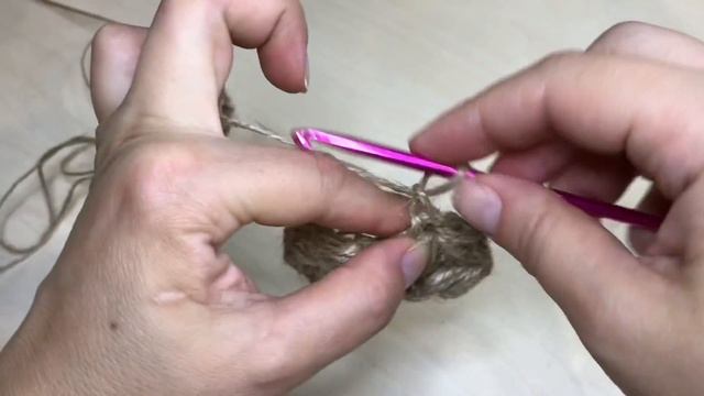 Салфетка связанная крючком, узор звездочка