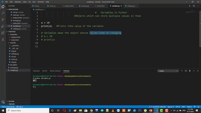 Variables in Python | Python course for Beginners #1 смотреть онлайн