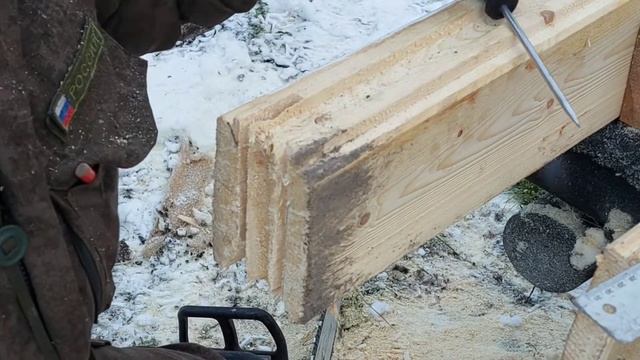 #никоновстроит 6 серия как сделать паз в брусе бензопилой смотреть онлайн