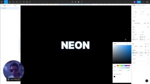 Como Fazer um Texto em NEON no FIGMA em 2 Minutos [ Design Gráfico ] @figmania