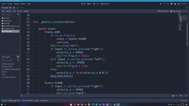 Godot 3.4: Let's Build a 2D Platformer!: Part 18 (Running & Finite State Machines) смотреть онлайн