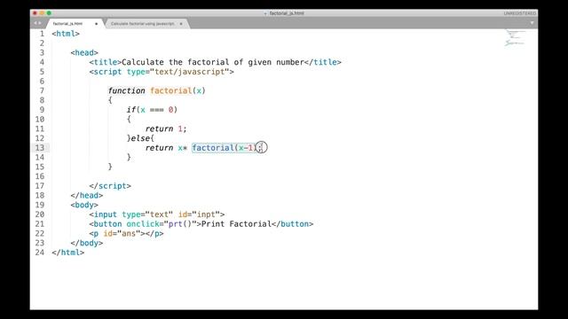Calculate Factorial Using JavaScript in English | Lecture 1| Atmiya University