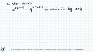 Q 21 Ch 4 Mathematical Induction Ex 4.1 NCERT Maths 11th : x^(2n)  – y^(2n)  is divisible by x + y