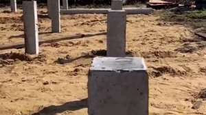 Забивные сваи с оголовками под деревянный дом СвайПрофф