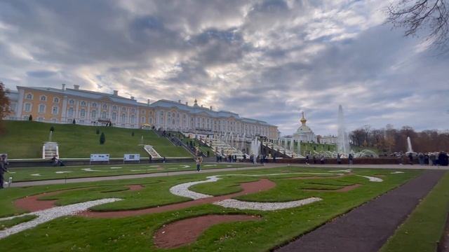 ПЕТЕРГОФ обзор, Большой и Малый дворец Петра I , Фонтаны и Нижний парк в Петергофе Финский залив