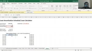 Class 9 - How to Create a Loan Calculator in Excel (Financial Modeling)