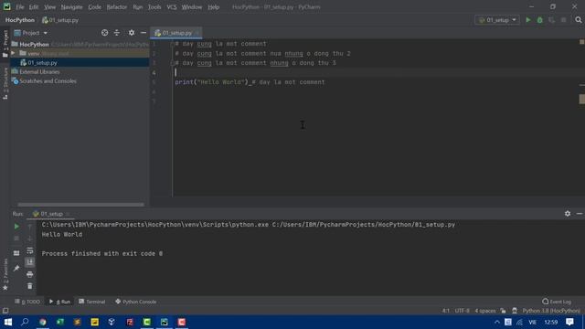 Python cơ bản 02 Cách comment code trong Python