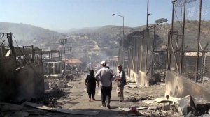 В Греции сгорел крупнейший лагерь мигрантов