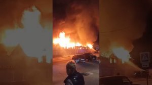Пожар в административное здание в Ростов.