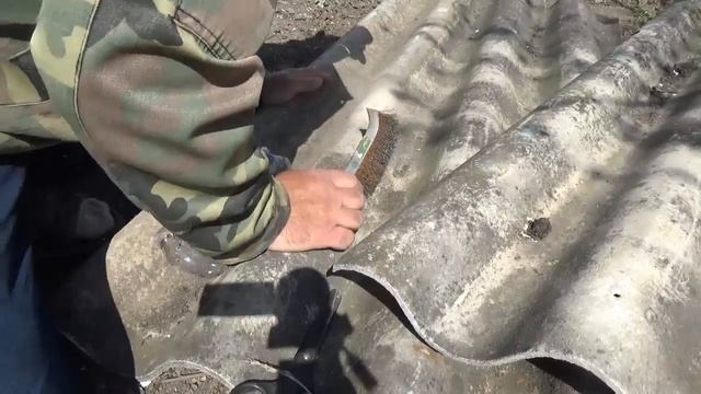 Чем заделать отверстия от гвоздей на асбестовом шифере