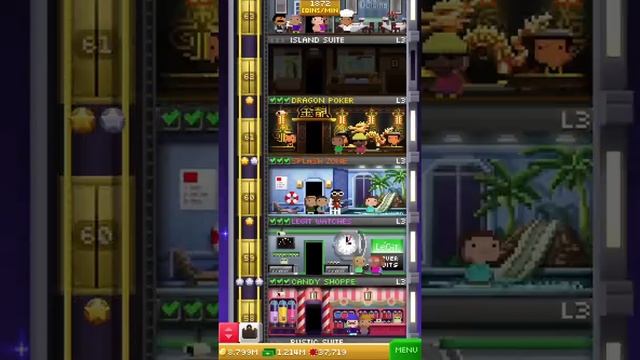 Tiny Tower Vegas Progress